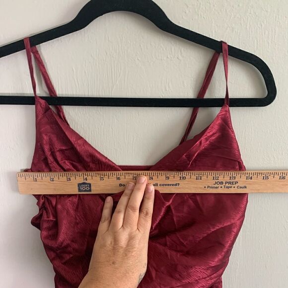 NWT Nasty Gal Raspberry Ruched Mini Dress size 2 - Picture 7 of 8